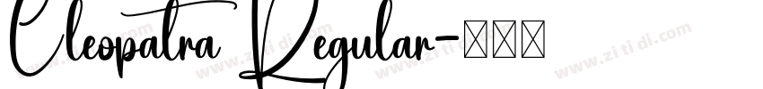 Cleopatra Regular字体转换